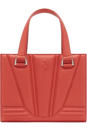 FERRARI Tote Bags, female, , ONE SIZE, Leather Handbag with Iconic Logo