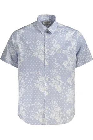 Guess Short Sleeve Shirts, male, , M, Cotton Shirt with Italian Collar