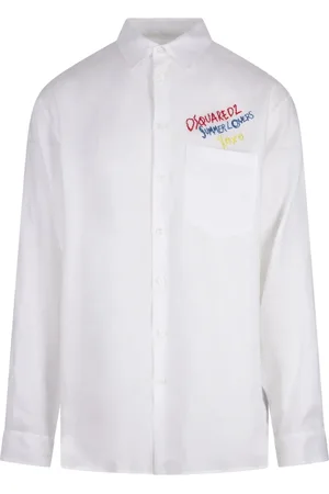 Dsquared2 Linen Oversized Summer Shirt