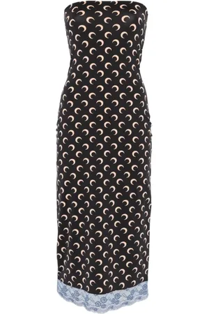 Marine Serre Lace Bandeau Dress