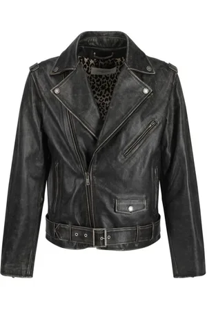 Golden Goose Vintage Leather Biker Jacket