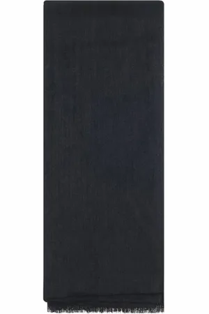 Brunello Cucinelli Elegant Silk Cashmere Scarf with Side Bangs