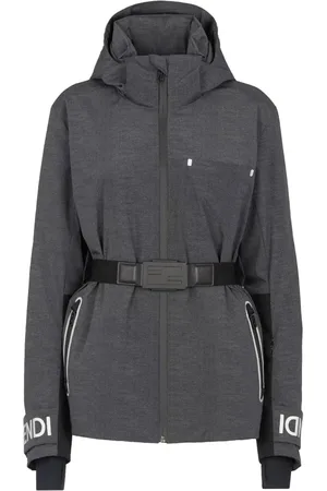 Fendi Winter Jackets, female, , XS, Technical Ski Downjacket with Logo