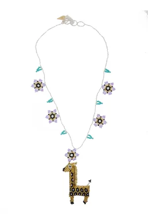 FORTE FORTE Necklaces, female, , ONE SIZE, Animalier Beads Necklace in Grey