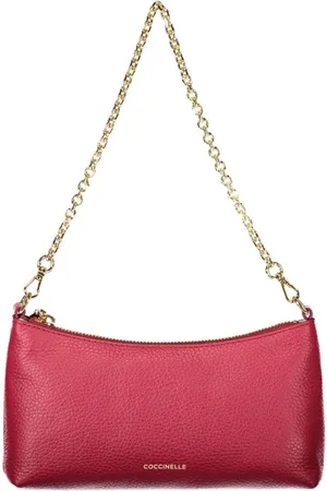 Coccinelle Leather Handbag with Chain Handle