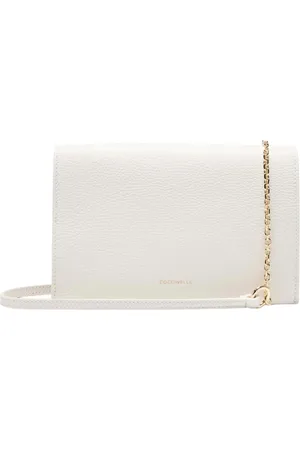 Coccinelle Leather Shoulder Bag with Chain Strap