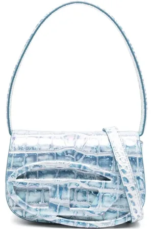 Diesel Croc-Embossed Leather Bag