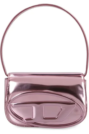 Diesel Leather Shoulder Bag with D Logo