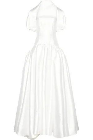 Solace Bridal Dresses, female, , S, Cape Dress with Draped Detailing