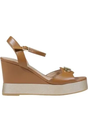 Liu Jo Wedges, female, , 3 UK, Leather Sandal with Bos Taurus