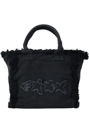 F**K Beach Bag with Fringed Edges