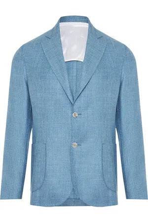 BARBA Blazers, male, , XL, Luxury Wool Silk Linen Jacket Italy