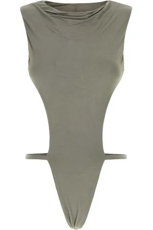 Entire Studios Stretch Viscose Valve Bodysuit