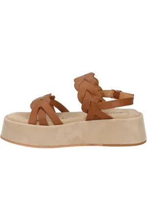 Janet&Janet Leather Sandals Chic Style