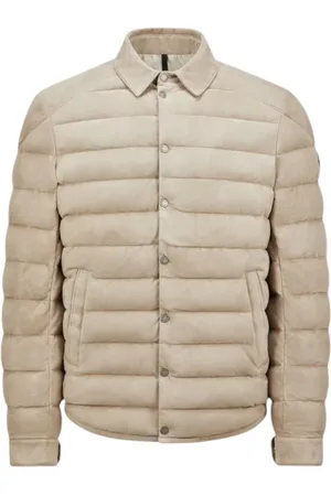 Moncler Suede Down Shirt Jacket