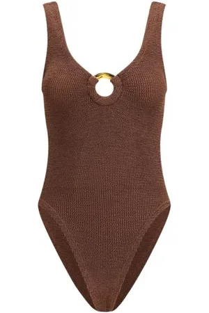 Hunza G Elegant Circular Cut-Out Swimsuit