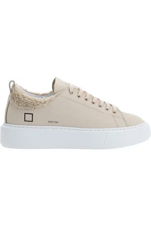 D.A.T.E. Logo Detail Leather Sneaker