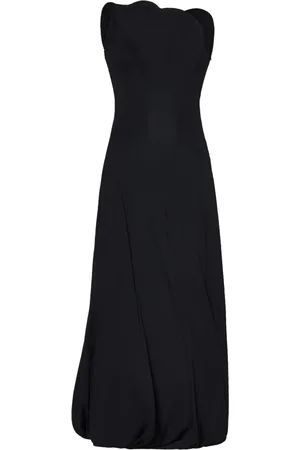 Victoria Beckham Strapless Asymmetrical Neckline Dress