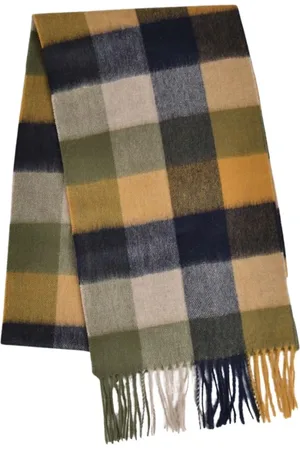 Barbour Checkered Wool Cashmere Scarf