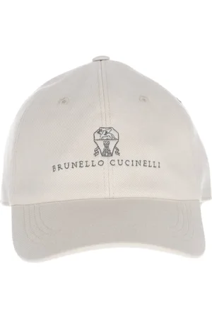 Brunello Cucinelli Caps, unisex, , L, Cotton Baseball Cap with Logo