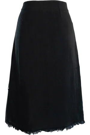 Hest Lila Linen Skirt Jet