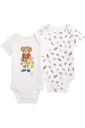 Ralph Lauren Baby Boys Bear Bodysuit Set in