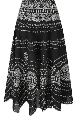 CHARO RUIZ IBIZA Linen Cotton Blend Skirt