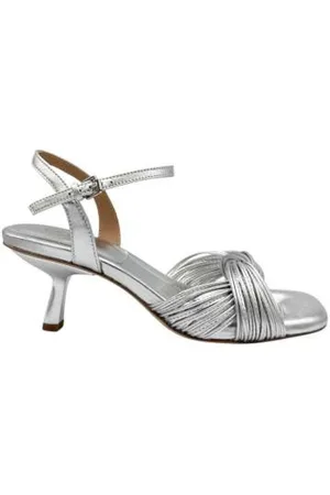 Ash High Heel Sandals, female, , 5 UK, Silver laminated leather sandal