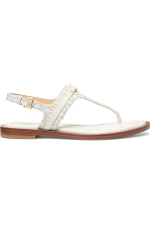 Michael Kors T-bar Sandal with Logo Print