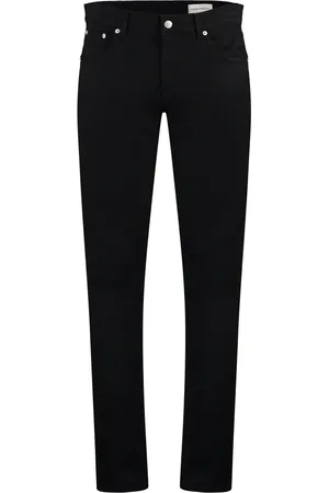 Alexander McQueen Slim-fit Jeans, male, , M, Skinny Jeans with Leather Logo Tag