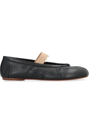 Maison Margiela Ballerinas, female, , 3 UK, Iconic Tabi Leather Ballet Flats