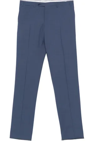 CANALI Wool Trousers with Hidden Zipper