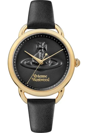 Vivienne Westwood Watches, female, , ONE SIZE, Orb Logo Quartz Watch Leather