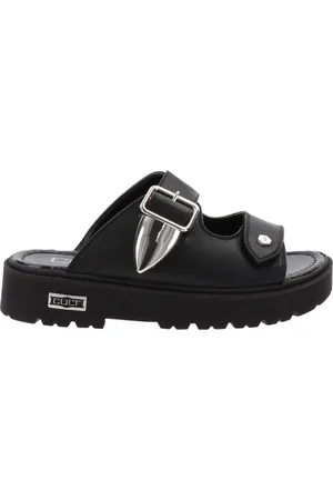 Cult Sliders, female, , 3 UK, Stylish Faux Leather Women