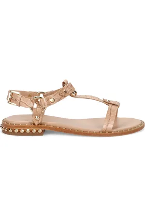 Ash Flat Sandals, female, , 6 UK, Crocodile Print Studded Sandals