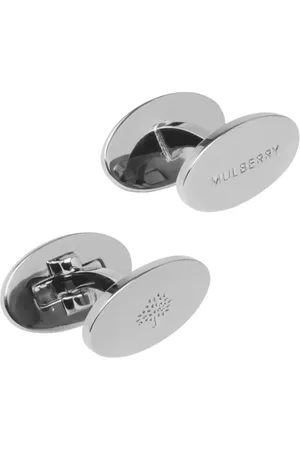 MULBERRY Cufflinks & Tie Clips, male, , ONE SIZE, Reversible Oval Cufflinks