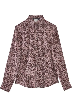 Paul Smith Casual Shirts, male, , L, Leopard Print Long Sleeve Shirt