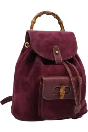 Gucci Pre-owned Backpacks, female, , ONE SIZE, Pre-owned Suede backpacks