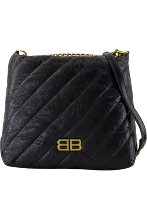 Balenciaga Leather Shoulder Bag Crushed Calf