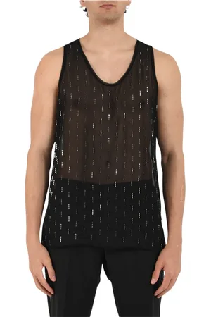 Patrizia Pepe Round neck tank top with applications