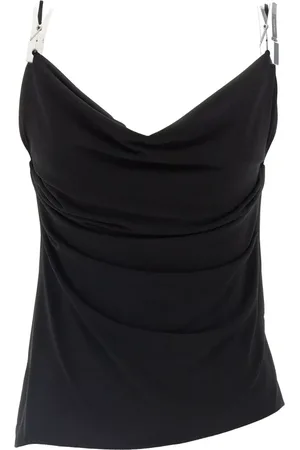 COPERNI Sleeveless Tops, female, , XS, Draped Neckline Jersey Top