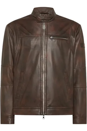 Peuterey Leather Jackets, male, , 2XL, Vintage Leather Biker Jacket