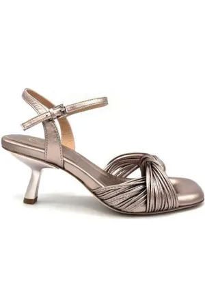 Ash High Heel Sandals, female, , 5 UK, Champagne Leather Sandal with Padded Insole