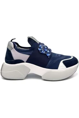 Jeannot Sneakers, female, , 2 UK, Satin Sneaker with Rhinestones