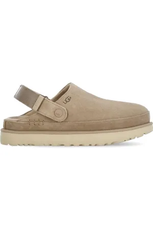 UGG Leather Sabot with Velcro Fastening