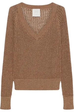 MARELLA V-neck Knitwear, female, , L, Cotton and Lurex Jumper