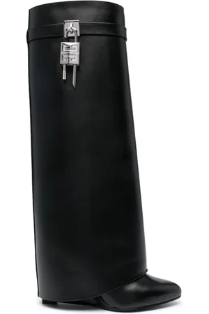 Givenchy Leather Knee-High Wedge Boots