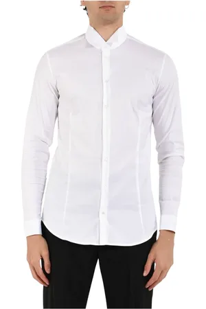 Patrizia Pepe Formal Shirts, male, , XL, Stretch poplin shirt with diplomatic collar