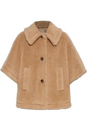 Max Mara Fur Poncho Tenebre