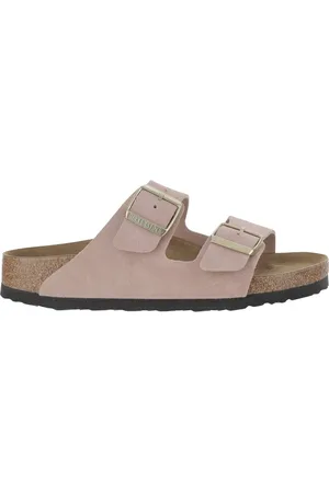 Birkenstock Sliders, female, , 6 UK, Arizona Suede Leather Sandals Narrow